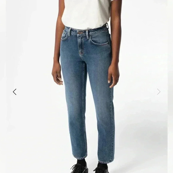 NWT Nudie Jeans Straight Sally Indigo Autumn Straight Leg - Picture 1 of 10